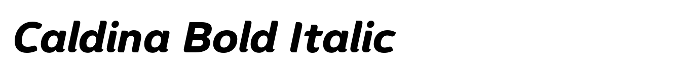 Caldina Bold Italic